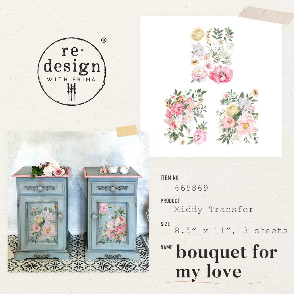Middy Transfers®  - Bouquet For My Love
