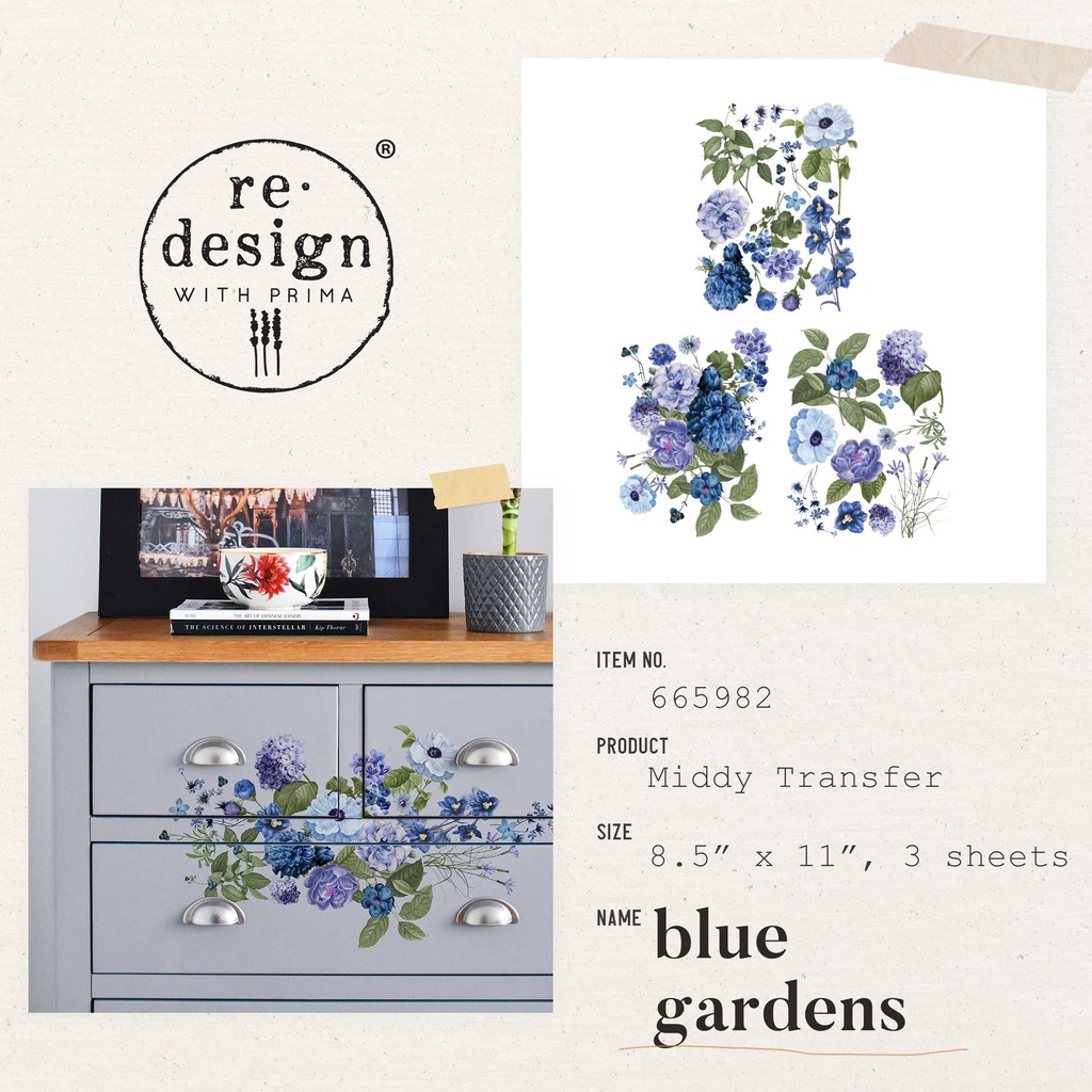 Middy Transfers® - Blue Gardens