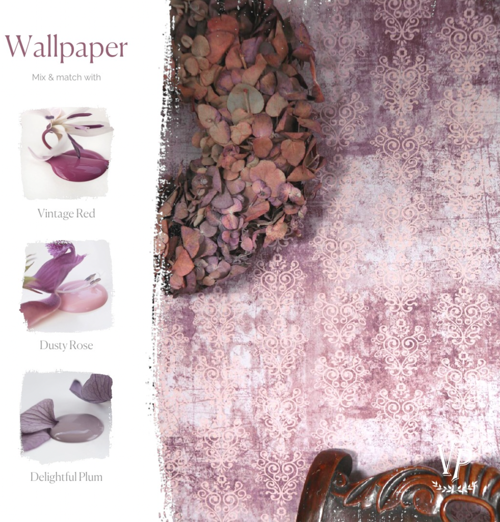 Wallpaper / wall paper - Faded Rose Elements