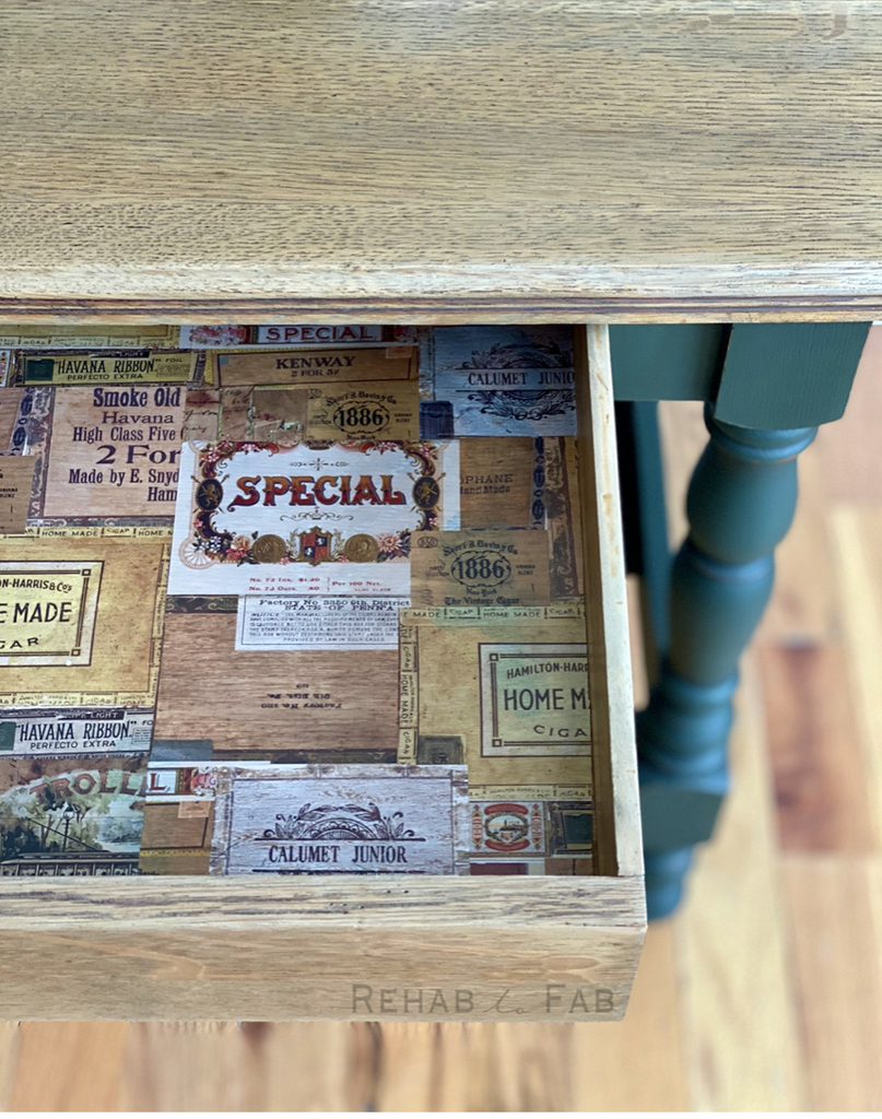 Redesign decor transfers vintage cigar box size 22x32