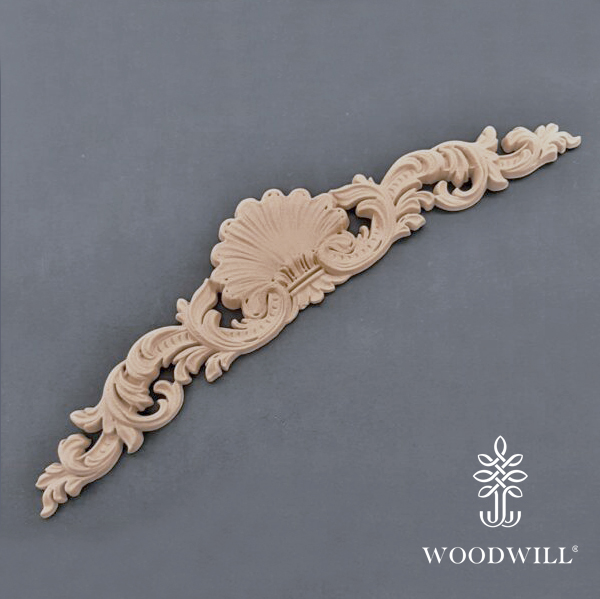Wood Carving Decorative Center 33 cm x 7 cm