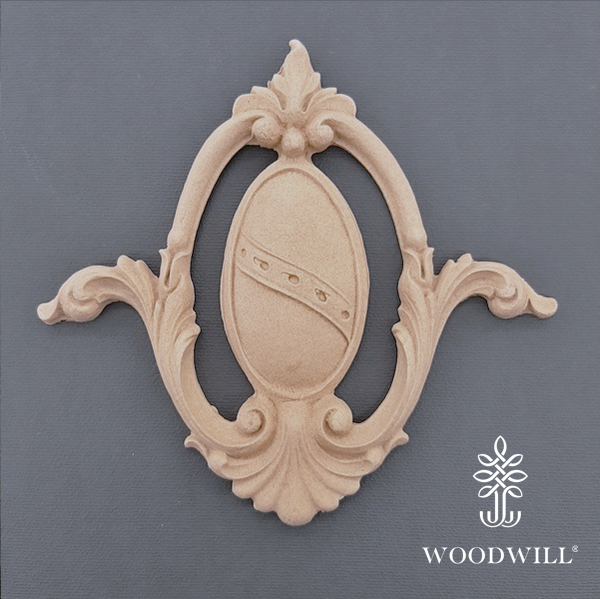 Wood Carved Decorative Thyroid 12cm. X 14cm