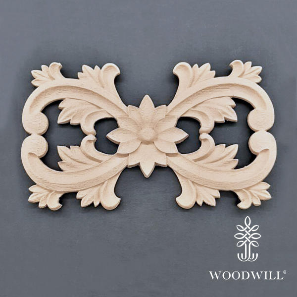 Wood Carving Decorative Center 22cm x 13cm