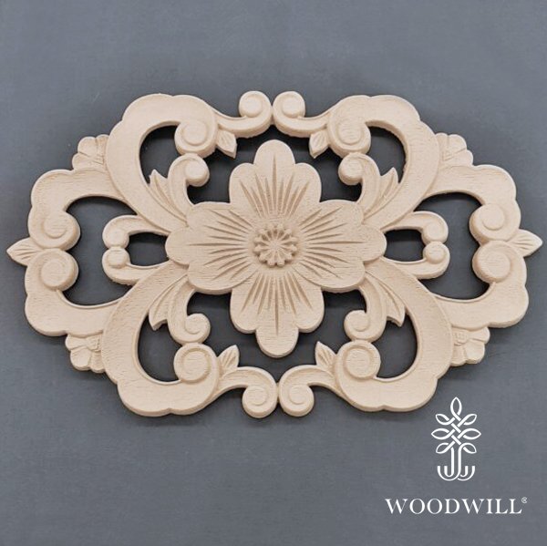 Wood Carving Decorative Center 28.8cm x 18.4cm