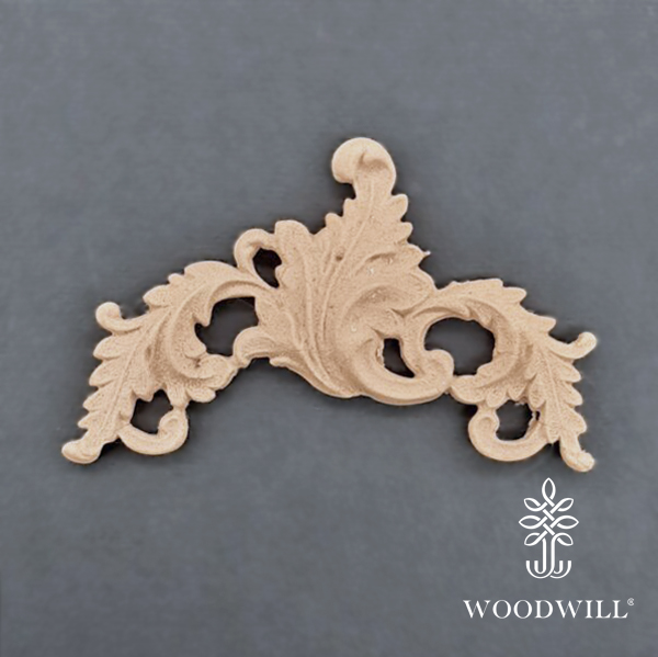 Wood Carving Decorative Center 8cm x 4.5cm