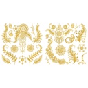 [672975863272] Hokus Pokus - Namaste -  Gold - 2 Pieces