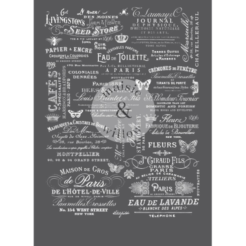 Maisie &amp;amp; Willow Transfers - Delightful Labels - 3 sheets, total design size 40,64 cm x 58,42 cm, Rub-on