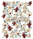 Redesign Décor Transfers® - Wildflowers - size 60,96 cm x 88,90 cm, cut into 3 sheets
