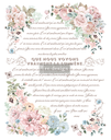 Redesign Décor Transfers® - Pure Light Floral - Total sheet size 60,96 cm x 88,90 cm, cut into 3 sheets