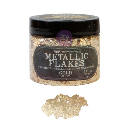Art Ingredients - Metal Flakes - Gold - 1 jar, total weight 30g including container