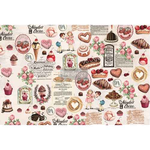 [655350644710] DÉCOUPAGE DÉCOR TISSUE PAPER - Super Decadent 19&quot; x 30&quot;