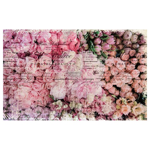[655350645335] Découpage Décor Tissue Paper - Flower Market - 2 sheets (19&quot; x 30&quot;)