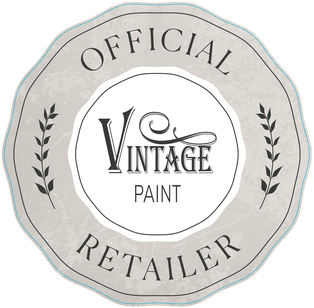 Retailer Sticker (2) 25 cm Vintage Paint Beige