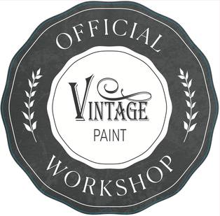 Workshop Sticker (2) 25 cm Vintage Paint in Dark Lavender