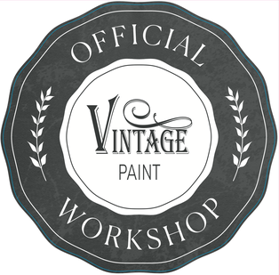 Workshop double sided window Sticker (2) 25 cm Vintage Paint in Dark Lavender 