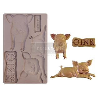 Redesign Décor Moulds® - Farm Friends - 1 pc - 12,7 cm x 20,32 cm - 8 mm thickness