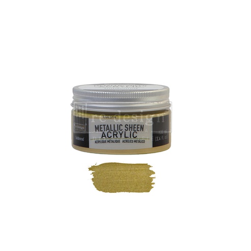 [655350651961] Redesign Metallic Sheen Paint - Goldenrod - 1 jar, 100 ml