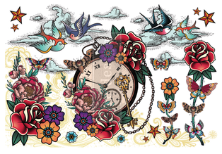 Redesign Décor Transfers® - CECE Inked Flash - Total sheet size 60,96 cm x 88,90 cm, cut into 2 sheets 