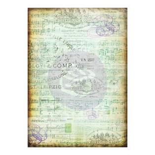 Finnabair Tissue Paper Musica - 6 sheets - size 70cm x 50cm