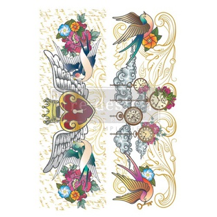 Décor Transfers® CeCe - Hey Sailor - Total sheet size 61 cm x 89 cm, cut into 3 sheets