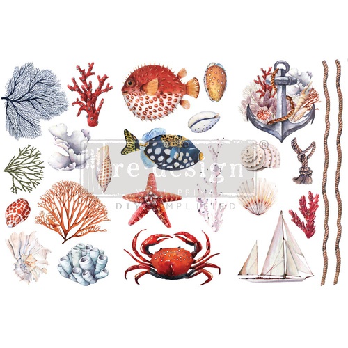 [655350655945] Decor Transfers® - Amazing Sea Life