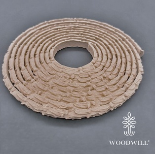 Wood Carved Flexible Trimm~ 215cm. X 0.6cm.