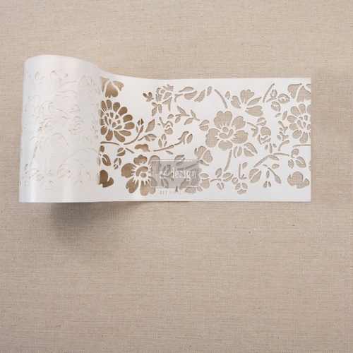 [655350638344] Redesign Stick &amp;amp; Style Stencil Roll 4&quot; 15 yards- Cornelle Garden