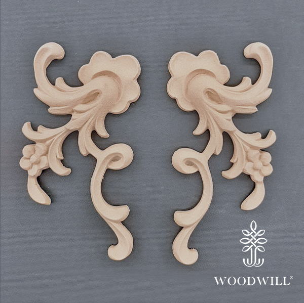 [801388] Decorative Set of 2 Pieces 16.2cm. X 8.2cm