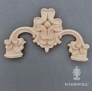 Wood Carving Decorative Corner 15.5cm. X 8cm