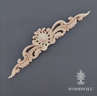 Wood Carving Decorative Center 29cm x 6cm