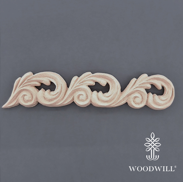[802148] Wood Carved Decorative 15.5cm x 3cm