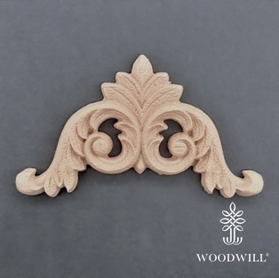 Wood Carving Decorative Corner 9cmX5cm