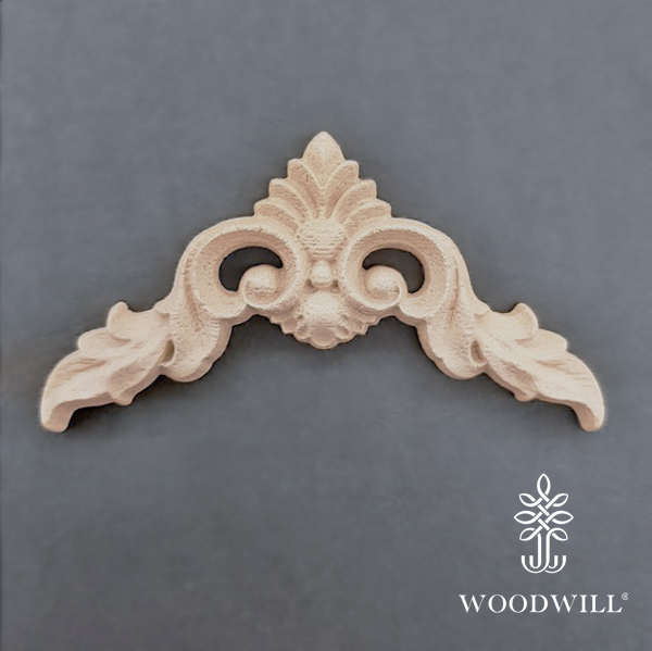 [802177] Wood Carving Decorative Corner 10.5 cm x 6 cm