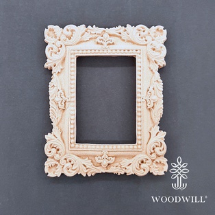 Wood Carving Decorative Frame 11cm x 9cm