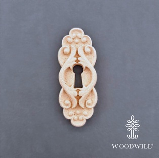 Wood Carved Decorative Key Hole 2.5 cm x 7 cm