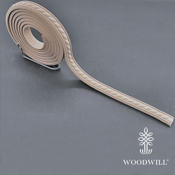 [804133] Wood Carved Flexible Trimm~ 215cm. X 1.7cm.