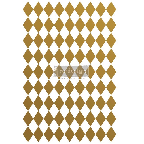 [655350657741] Decor Transfers® - Gold Harlequin