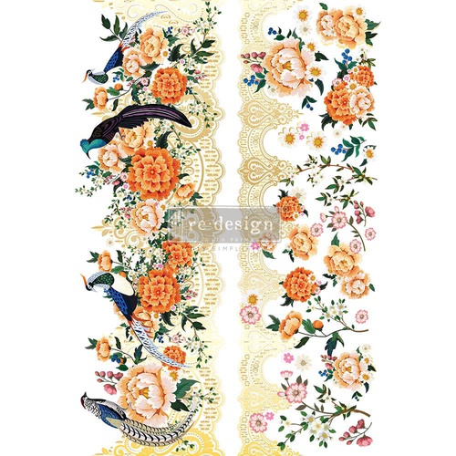 [655350657130] Decor Transfers® - Cece Pheasants &amp;amp; Peonies