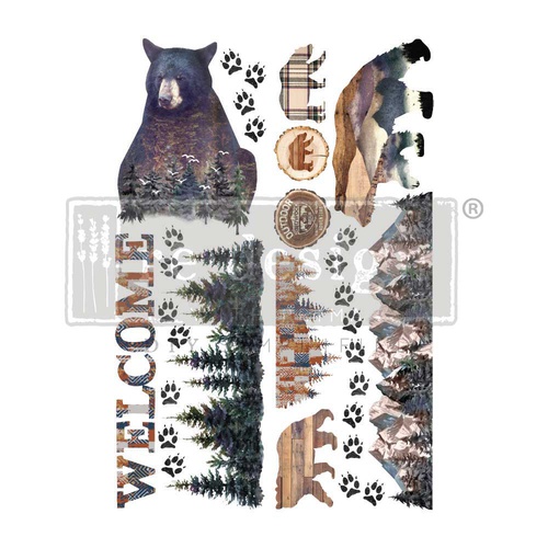 [655350656423] Decor Transfers® 24x35 - Cabin Getaway