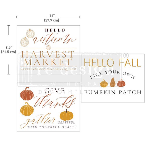 [655350660086] Decor Transfers® 8.5x11 - Fall Festive