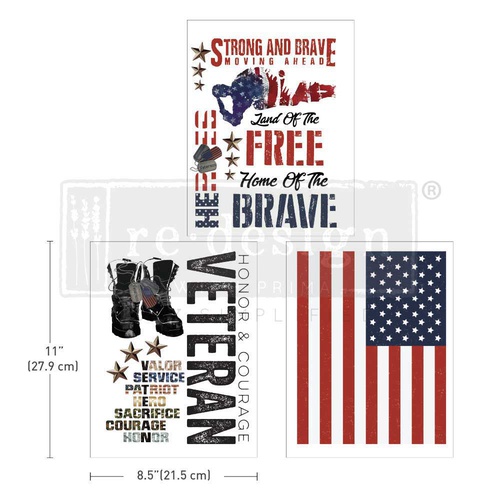 [655350660673] Decor Transfers® 8.5x11 - Veteran