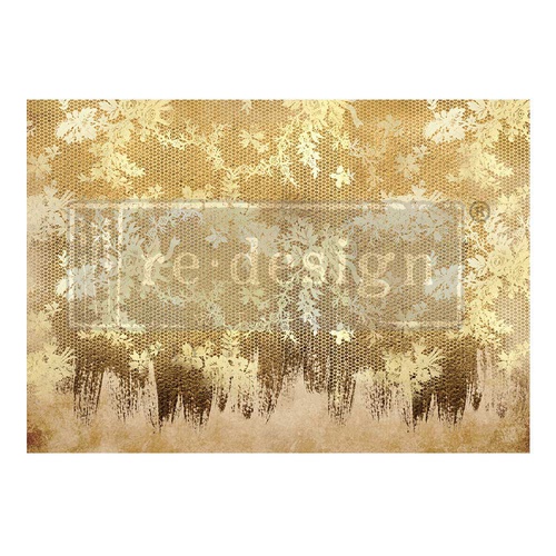 [655350660871] A1 Decoupage Fiber - Gilded Lace