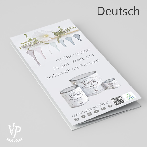 [350710] DE: Brochure - Flyer - Vintage Paint - Deutsch 25 stück