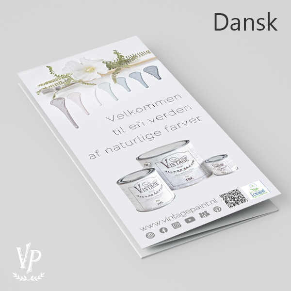 [350711] DK: Brochure - Vintage Paint - Danish 25 pcs