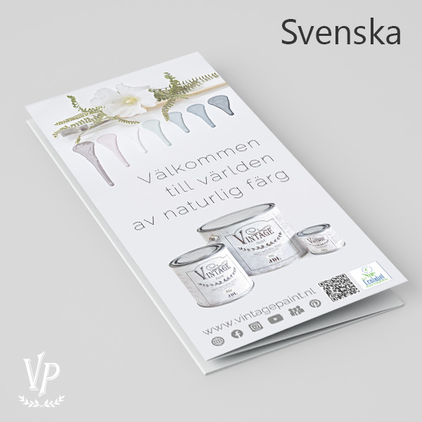 [350721] SE: Brochure - Vintage Paint - Swedish 25 pcs