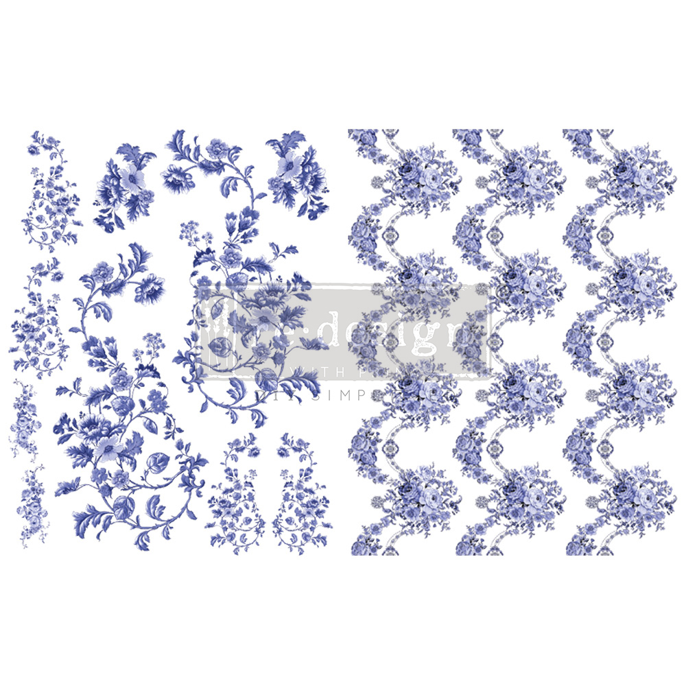 [655350663780] H2O Transfers - Azure Florals Ii