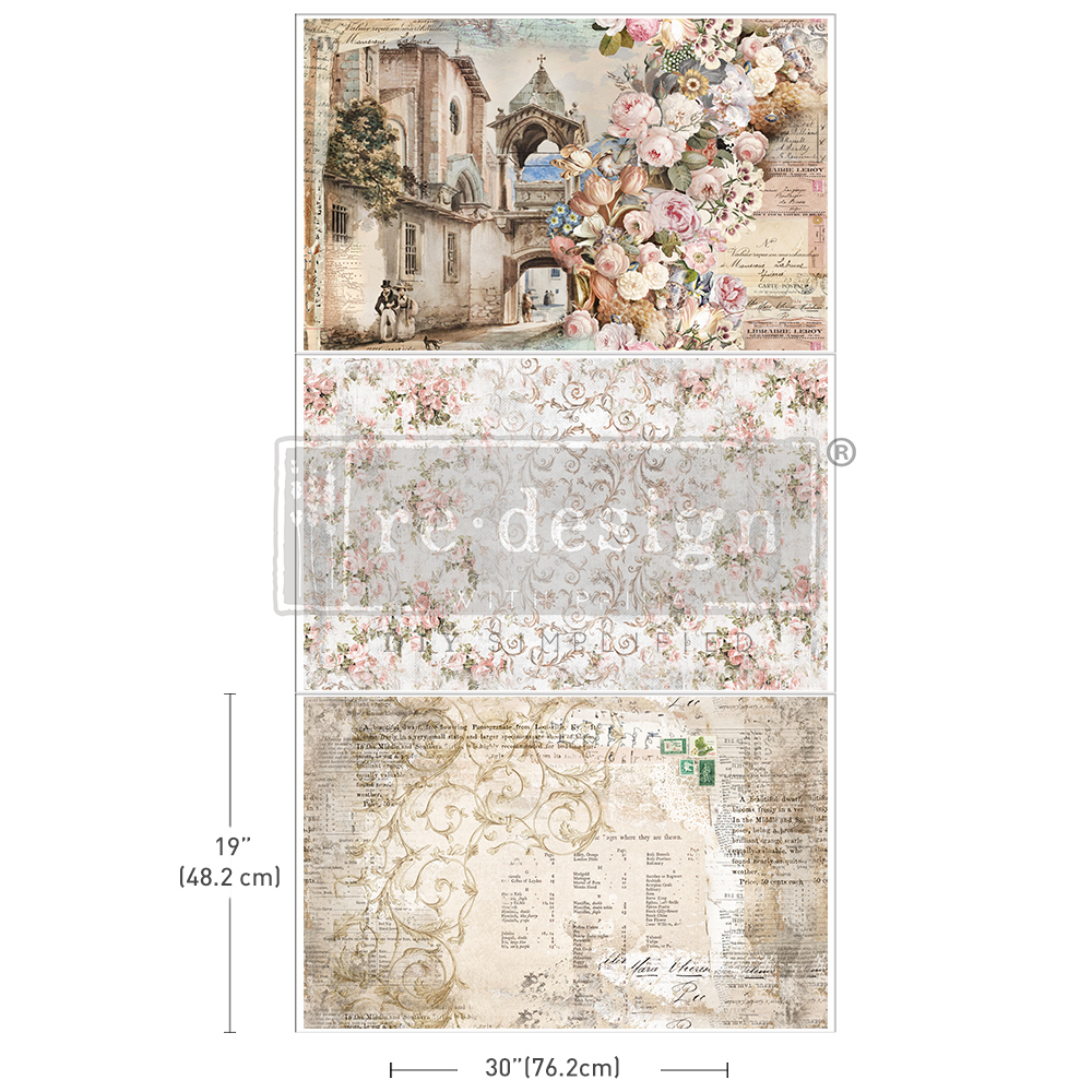 [655350666408] Decoupage Decor Tissue Paper Pack - Old World Charm