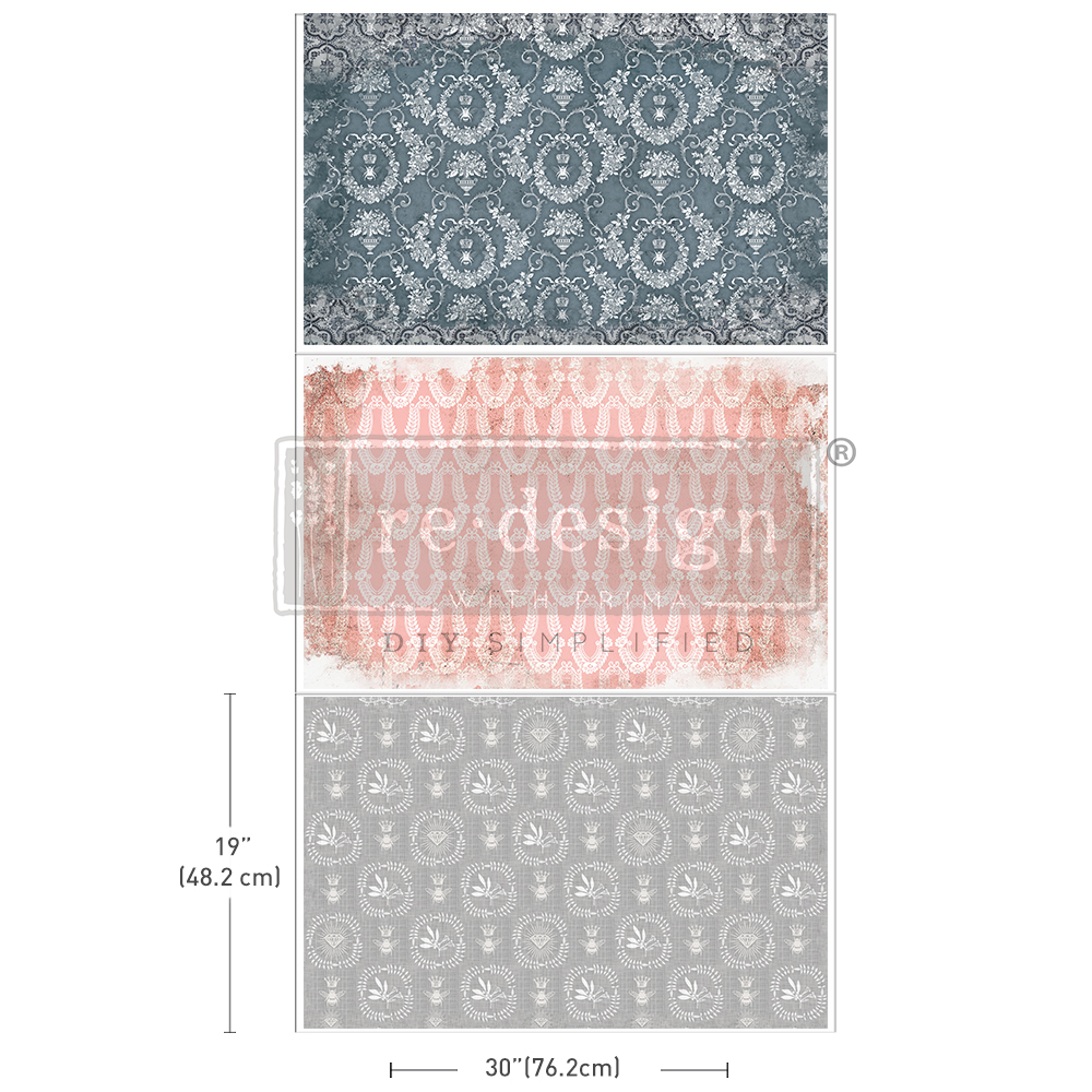 [655350666484] Decoupage Decor Tissue Paper Pack - Delicate Charm