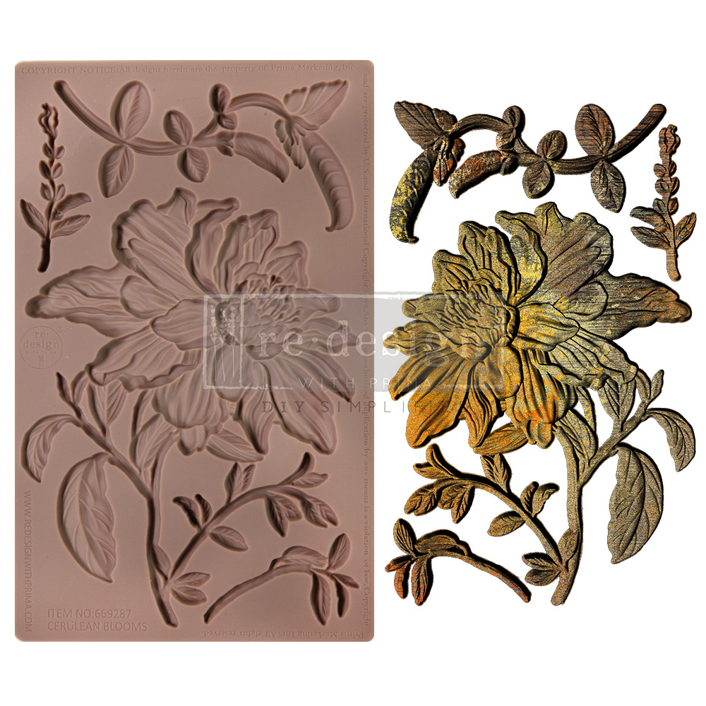 [655350669287] Decor Moulds® - Cerulean Blooms