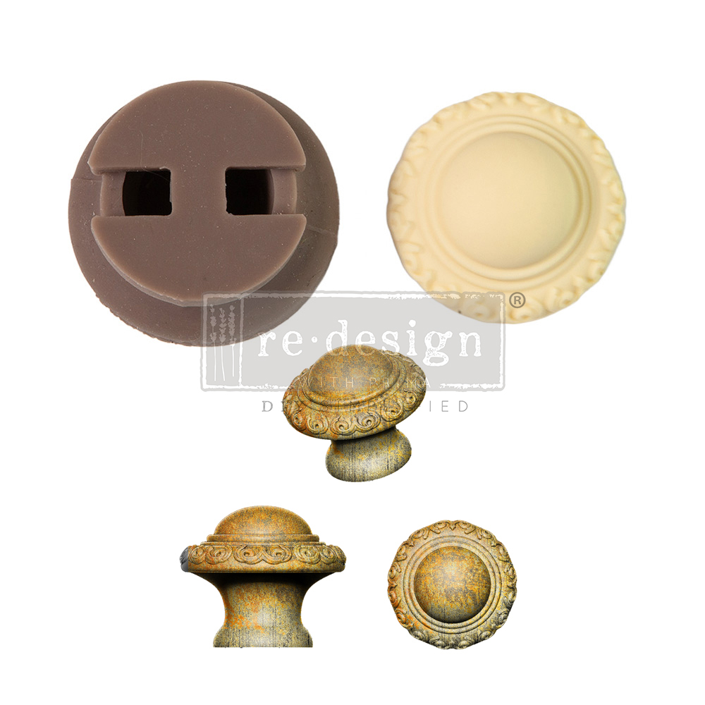 [655350668877] Cece Knob Mould - Luxe Ornate